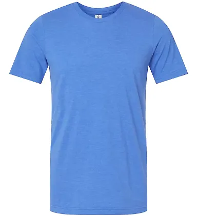 Tultex 602CVC Combed CVC T-Shirt in Heather royal front view