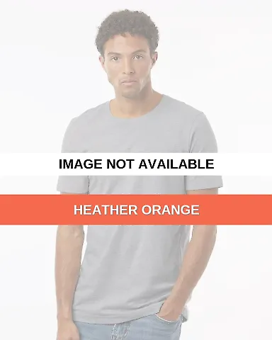 Tultex 602CVC Combed CVC T-Shirt Heather Orange front view