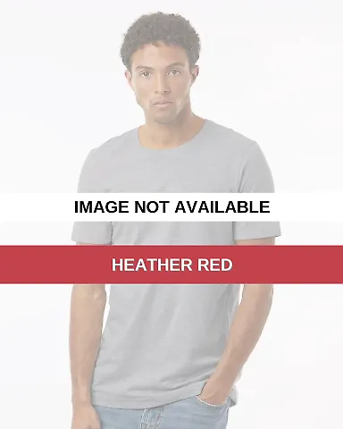 Tultex 602CVC Combed CVC T-Shirt Heather Red front view