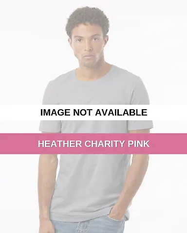 Tultex 602CVC Combed CVC T-Shirt Heather Charity Pink front view