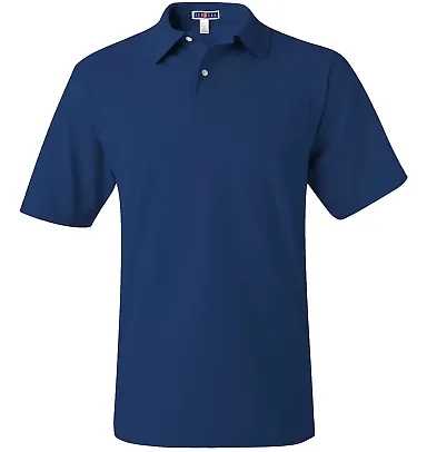 436 Jerzees Adult Jersey 50/50 Pocket Polo with Sp Royal front view