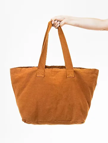 Los Angeles Apparel BD07 Essential Tote in Ginger front view