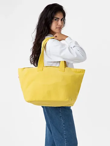 Los Angeles Apparel BD07 Essential Tote in Spectra yellow front view