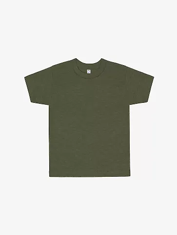 Los Angeles Apparel FF1001 Toddler Ply Ctn S/S T in Heather lieutenant front view