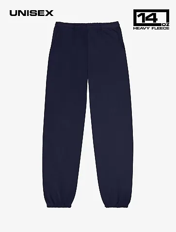 Los Angeles Apparel HF-04 Heavy Fleece Sweatpant 1 in Navy front view