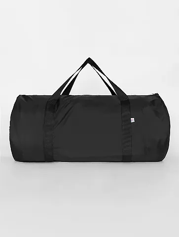 Los Angeles Apparel NT563 Nylon Weekender Bag in Black/black front view