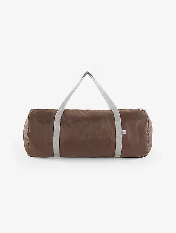 Los Angeles Apparel RNB540 Nylon Pack Cloth Gym Ba in Brown front view