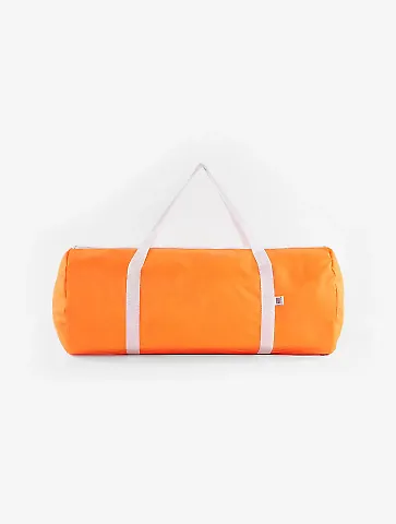 Los Angeles Apparel RNB540 Nylon Pack Cloth Gym Ba in Fluorescent orange front view