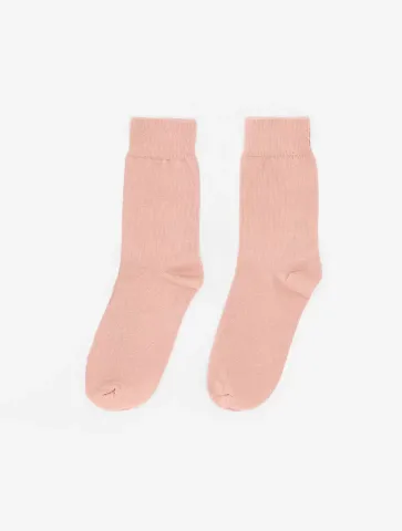 Los Angeles Apparel SMRSOCK Unisex Summer Sock in Coral front view