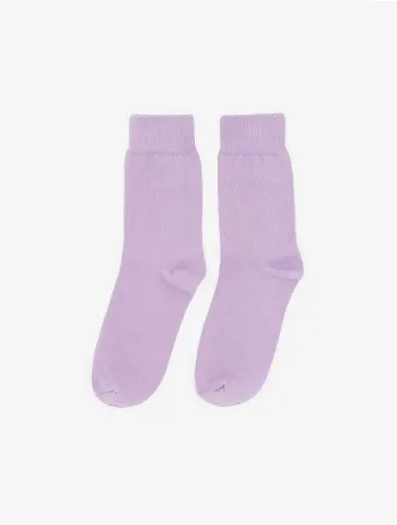 Los Angeles Apparel SMRSOCK Unisex Summer Sock in Lilac front view