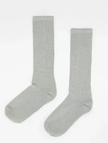 Los Angeles Apparel UNISOCK Unisex Crew Sock in Sage front view