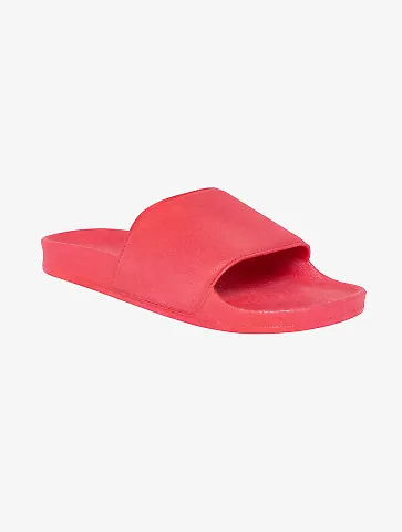 Los Angeles Apparel UNISLIDE Unisex Everyday Slide in Paradise pink front view