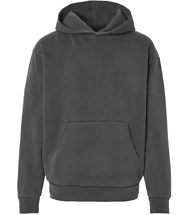 Independent Trading IND420XD Mainstreet Hooded Swe in Pigment black front view