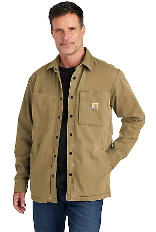 CARHARTT CT105532 Carhartt Rugged Flex Fleece-Line in Darkkhaki front view