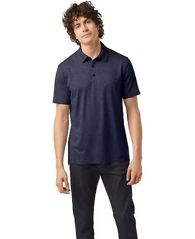 Champion Clothing CHP115 Sport Polo in Navy heather front view