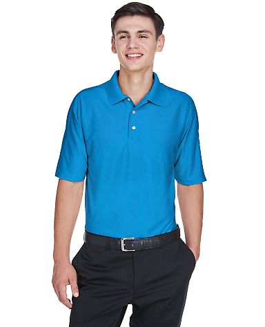 8415 UltraClub® Men's Cool & Dry Elite Performanc in Pacific blue front view