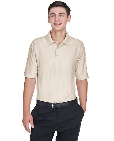 8415 UltraClub® Men's Cool & Dry Elite Performanc in Stone front view