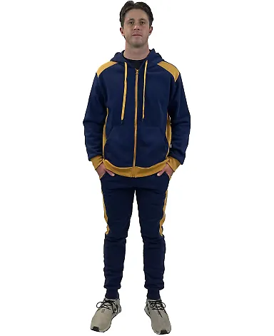 Stilo Apparel 21927HJNV Matching Sweat Set Wholesa in Navy front view