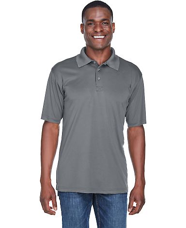 8425 UltraClub® Men's Cool & Dry Sport Performanc in Charcoal front view