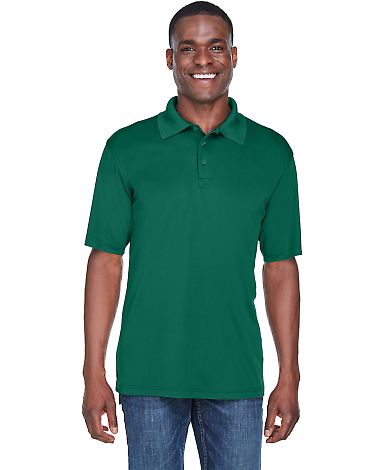 8425 UltraClub® Men's Cool & Dry Sport Performanc in Forest green front view