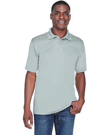 8425 UltraClub® Men's Cool & Dry Sport Performanc in Grey front view
