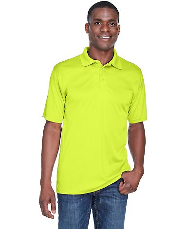 8425 UltraClub® Men's Cool & Dry Sport Performanc in Bright yellow front view