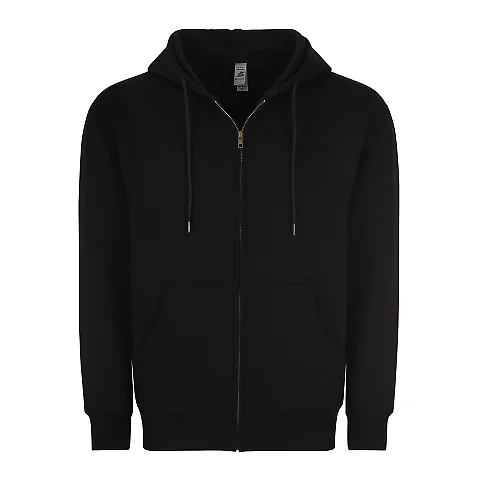 Smart Blanks 7002 ADULT PREMIUM HEAVY WEIGHT ZIP in Black front view