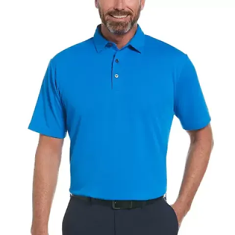 Delta Apparel PEM100   Classic Polo in Directoire blue 989 front view
