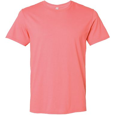 Jerzees 570MR Premium Cotton T-Shirt in Sunset coral front view