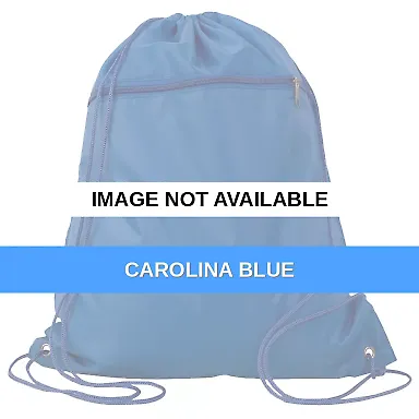 Q-Tees Q135200 Polyester Cinchpack Carolina Blue front view