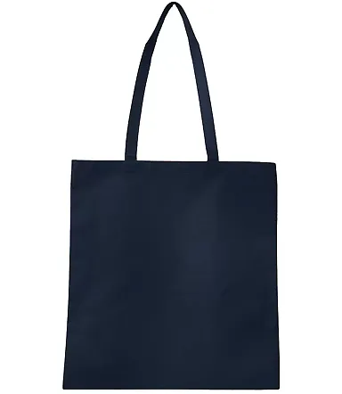 Q-Tees Q126300 Non-Woven Tote Bag in Navy front view