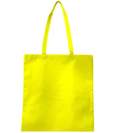 Q-Tees Q126300 Non-Woven Tote Bag in Yellow front view