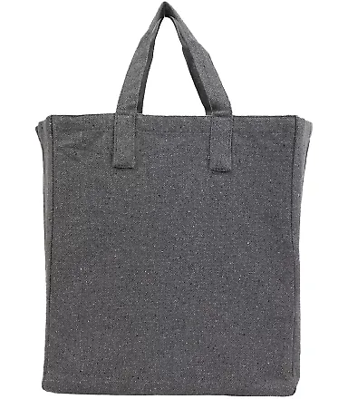 Q-Tees S900 Sustainable Grocery Bag in Dark grey front view
