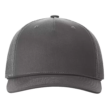Richardson Hats 112FPR Rope Trucker Cap in Charcoal front view