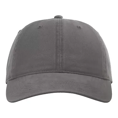 Richardson Hats 326 Brushed Canvas Dad Hat in Charcoal front view