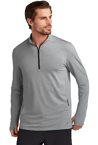 Ogio OG153 OGIO<sup></sup> Motion 1/4-Zip in Greystone front view
