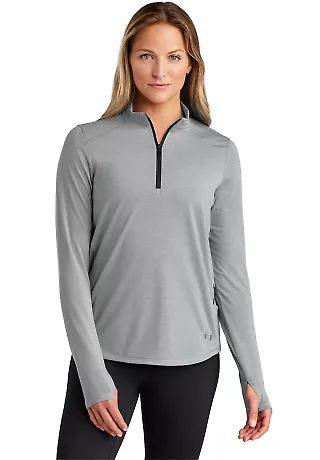 Ogio LOG153 OGIO<sup></sup> Ladies Motion 1/4-Zip in Greystone front view