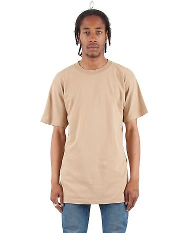 Shaka Wear Retail SHASS Adult Active Short-Sleeve in Khaki front view
