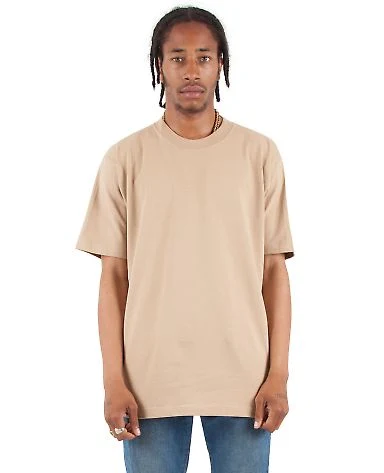 Shaka Wear Retail SHMHSS Adult Max Heavyweight T-S in Khaki front view