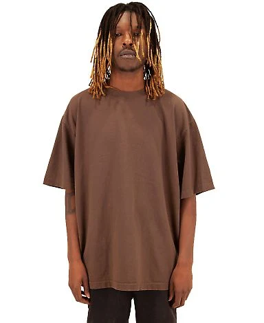 Shaka Wear Retail SHGD Garment-Dyed Crewneck T-Shi in Mocha front view