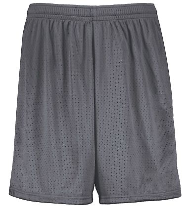Augusta Sportswear 1850 Modified 7" Mesh Shorts in Graphite front view