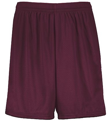 Augusta Sportswear 1850 Modified 7" Mesh Shorts in Maroon front view