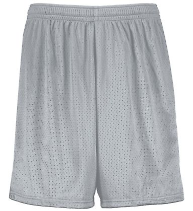 Augusta Sportswear 1851 Youth Modified Mesh Shorts in Silver front view