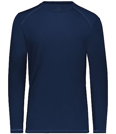 Augusta Sportswear 6845 Super Soft-Spun Poly Long  in Navy front view