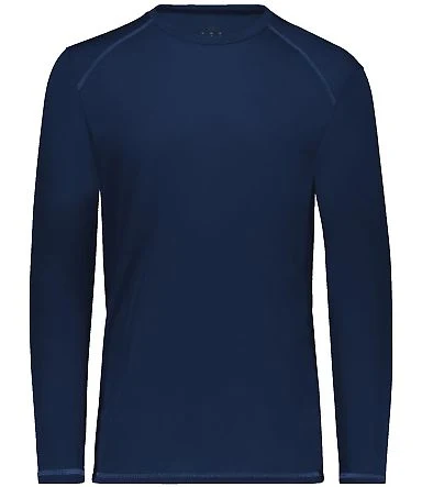 Augusta Sportswear 6846 Youth Super Soft-Spun Poly in Navy front view