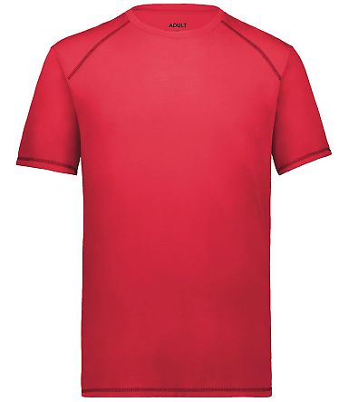 Augusta Sportswear 6843 Youth Super Soft-Spun Poly in Scarlet front view