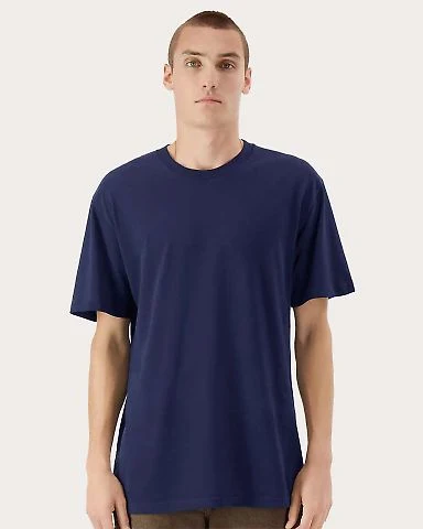 American Apparel 5389 Sueded Cloud Jersey Tee in Sueded navy front view