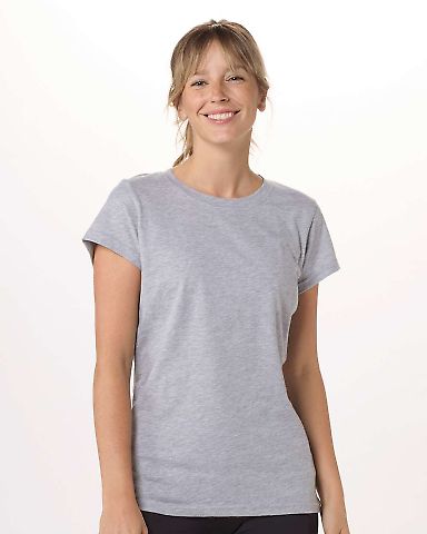 Boxercraft BW2104 Women's Essential T-shirt in Oxford heather front view