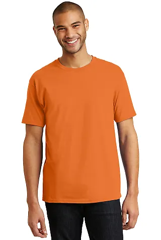 5250 Hanes Authentic T-shirt Athletic Orange front view