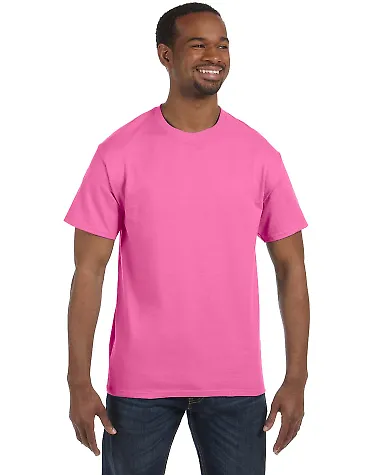 5250 Hanes Authentic T-shirt Pink front view